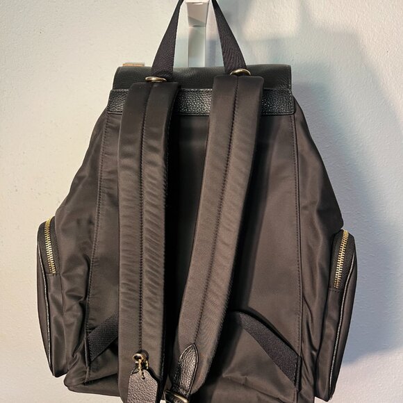 NWOT Coack Mult-Pocket Black Backpack or Diaper Bag - Picture 2 of 8